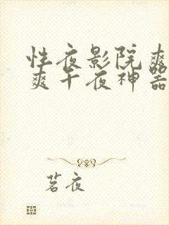 性夜影院爽黄a爽午夜神器