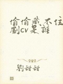 偷偷藏不住广播剧cv是谁