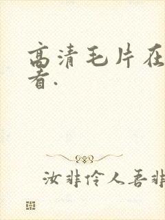 高清毛片在线观看.