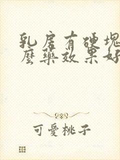 乳房有硬块吃什么药效果好