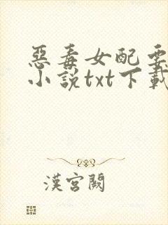 恶毒女配要逆袭小说txt下载