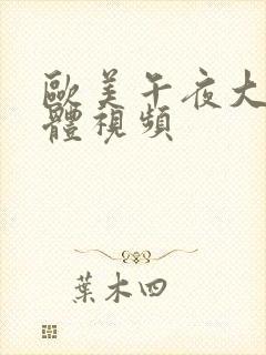 欧美午夜大胆裸体视频封面