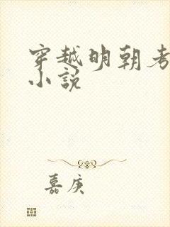 穿越明朝考科举小说