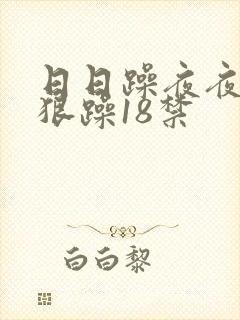 日日躁夜夜躁狠狠躁18禁