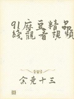 91麻豆精品在线观看视频