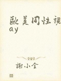 欧美同性视频gay封面