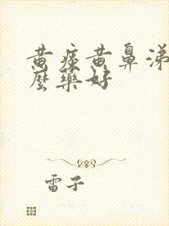 黄痰黄鼻涕吃什么药好