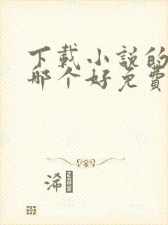 下载小说的软件哪个好免费而且全