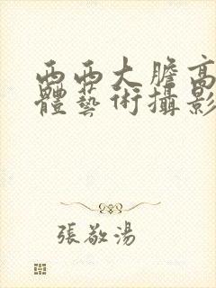 西西大胆高清人体艺术摄影