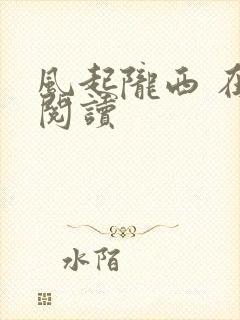 风起陇西 在线阅读