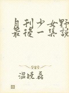 月刊少女野崎君最后一集说了什么封面