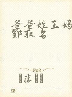 爸爸姓王妈妈姓邓取名