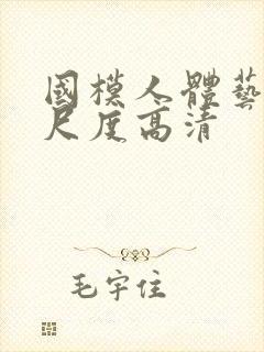 国模人体艺术大尺度高清