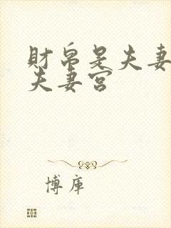 财帛是夫妻宫的夫妻宫