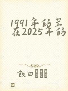 1991年的羊在2025年的运势怎么样