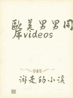 欧美男男同性大席videos