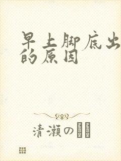 早上脚底出凉汗的原因