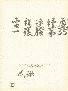 电视连续剧人活一张脸第35集播放