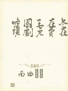 嘘国王在冬眠电视剧免费在线观看