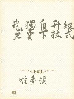 我独自升级漫画免费下拉式漫画网