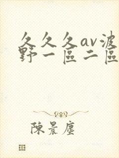 久久久av波多野一区二区