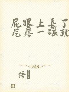 屁眼上长了个硬疙瘩一碰就疼