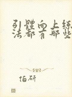 引体向上练习方法都有哪些封面