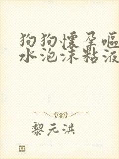 狗狗怀孕呕吐黄水泡沫粘液