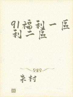 91福利一区福利二区封面