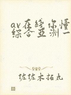 av在线你懂的综合亚洲一区封面