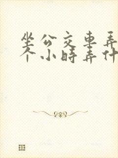 坐公交车弄了2个小时弄什么