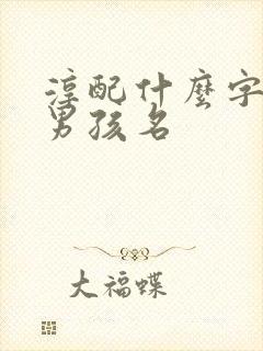 淳配什么字最佳男孩名封面