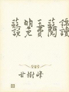 苏明玉苏锦瑶小说免费阅读全文最新