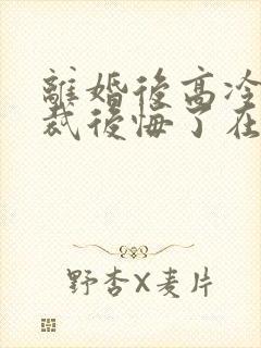 离婚后高冷女总裁后悔了在线阅读封面