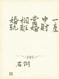 婚姻当中一方出轨离婚财产如何分配封面