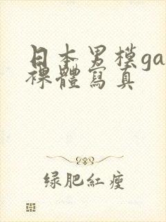 日本男模gay裸体写真封面