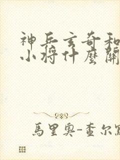 神兵玄奇和神兵小将什么关系