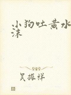 小狗吐黄水带泡沫