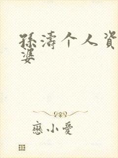 孙涛个人资料老婆