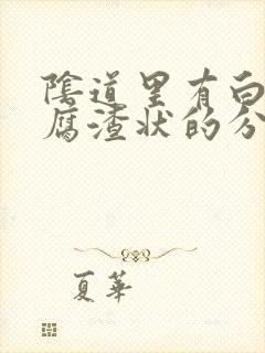 阴道里有白色豆腐渣状的分泌物