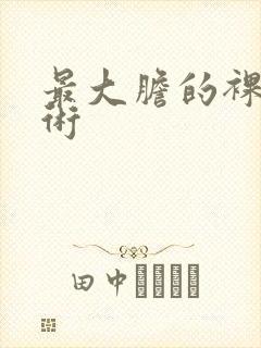 最大胆的裸体艺术封面