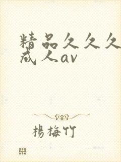 精品久久久久久成人av