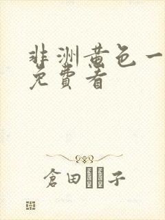 非洲黄色一级片免费看