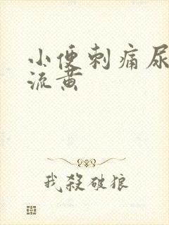 小便刺痛尿道口流黄封面