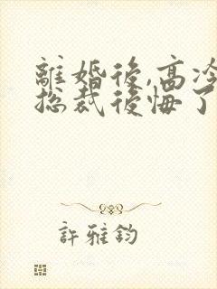 离婚后,高冷女总裁后悔了txt