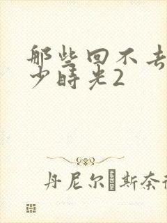 那些回不去的年少时光2