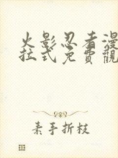 火影忍者漫画下拉式免费观看