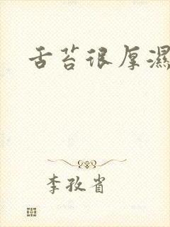 舌苔很厚湿气重