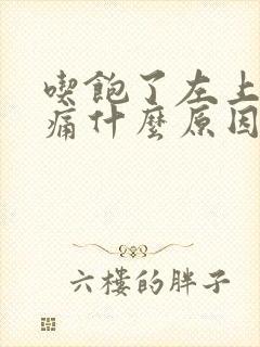 吃饱了左上腹疼痛什么原因