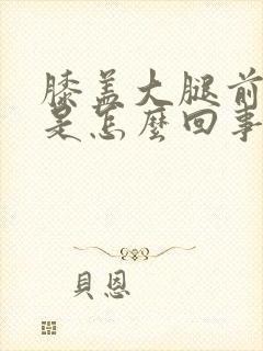 膝盖大腿前面疼是怎么回事封面